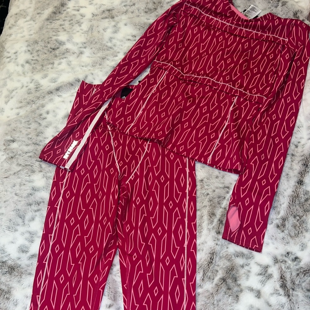 Adidas X Ivy Park Snap Monogram Top and leggings size XS